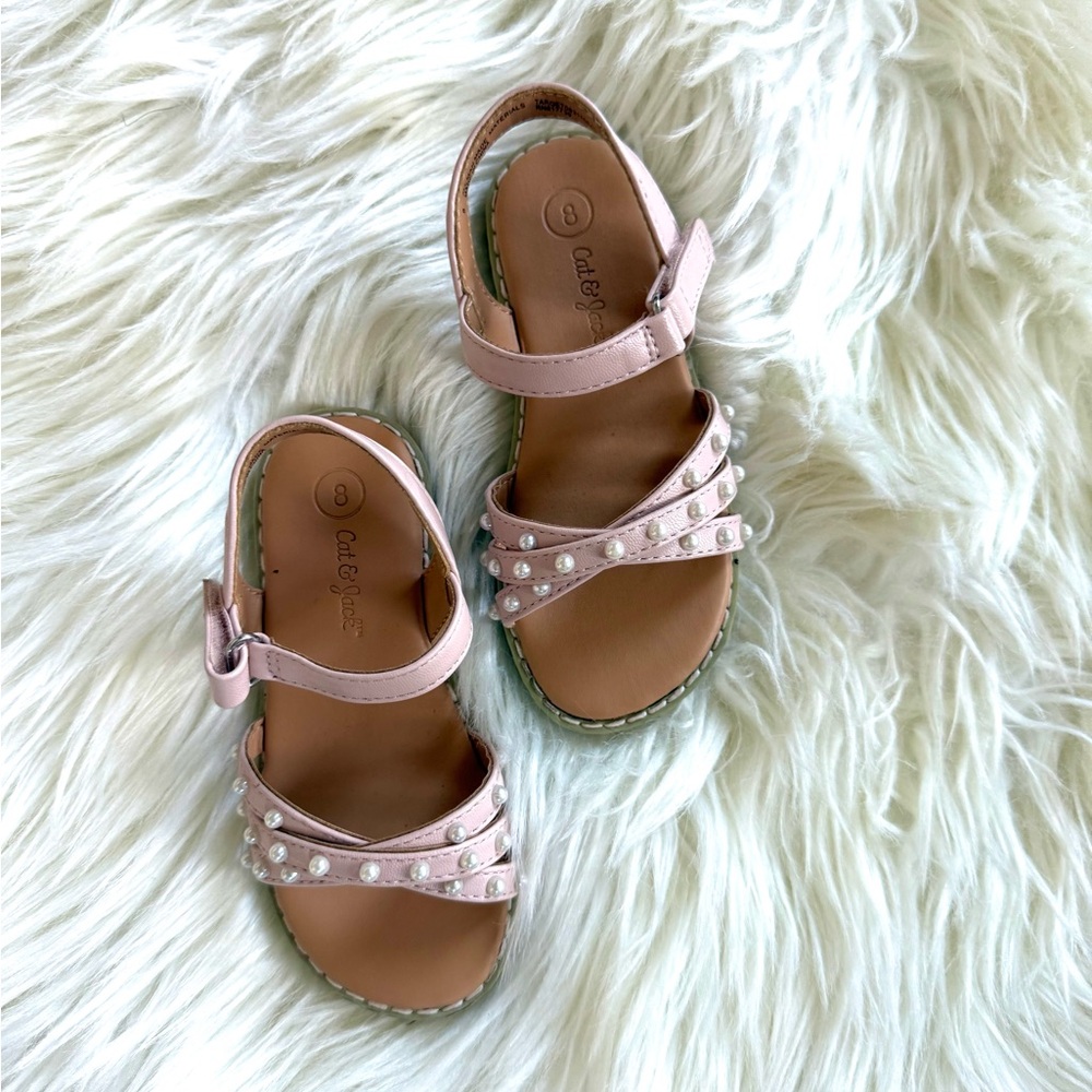 Pink Kids Sandals Size 8